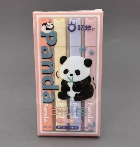 НАБОР МАРКЕРОВ ТЕКСТОВЫДЕЛИТЕЛЕЙ 4ЦВ "PANDA" ORANGE КЛИН 1.0ММ/4.0ММ