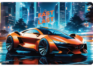 ПОКРЫТИЕ НА СТОЛ А3 "FAST OR LAST" ПЛАСТИК 3D 43*29 СМ