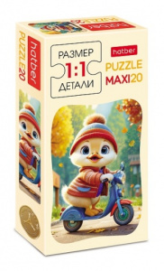 ПАЗЛЫ МАКСИ 20 ЭЛЕМЕНТОВ "УТЕНОК НА СКУТЕРЕ"