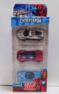 МАШИНА  " СУПЕРГЕРОИ" 7,5СМ