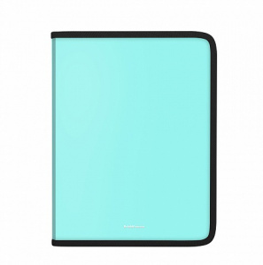 ПАПКА НА МОЛНИИ ДЛЯ ДОКУМЕНТОВ И ТЕТРАДЕЙ А5+ "MATT PASTEL MINT" 