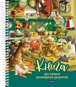 КНИГА ДЛЯ ЗАПИСИ КУЛИНАРНЫХ РЕЦЕПТОВ А5 80Л "КОТИКИ БЫВАЮТ РАЗНЫЕ"