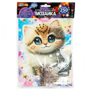 АЛМАЗНАЯ МОЗАИКА 17*23СМ "КОТИК"